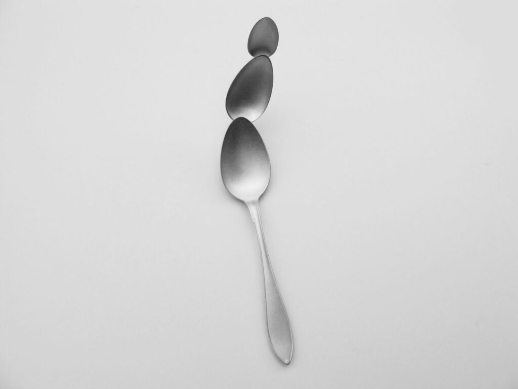 A triple spoon by Maki Okamoto